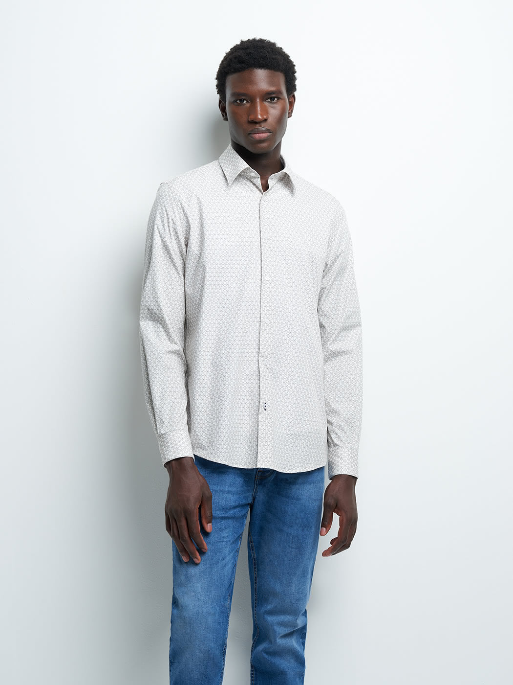 Chemise slim géométrique - DEVRED 1902