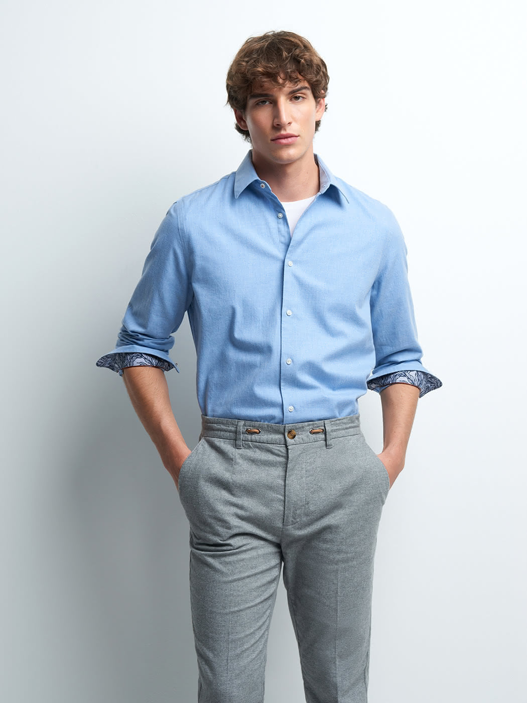 Chemise slim unie - DEVRED 1902