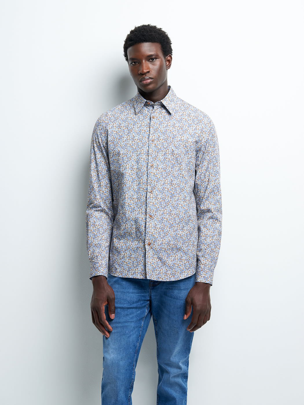 Chemise slim fleurie - DEVRED 1902