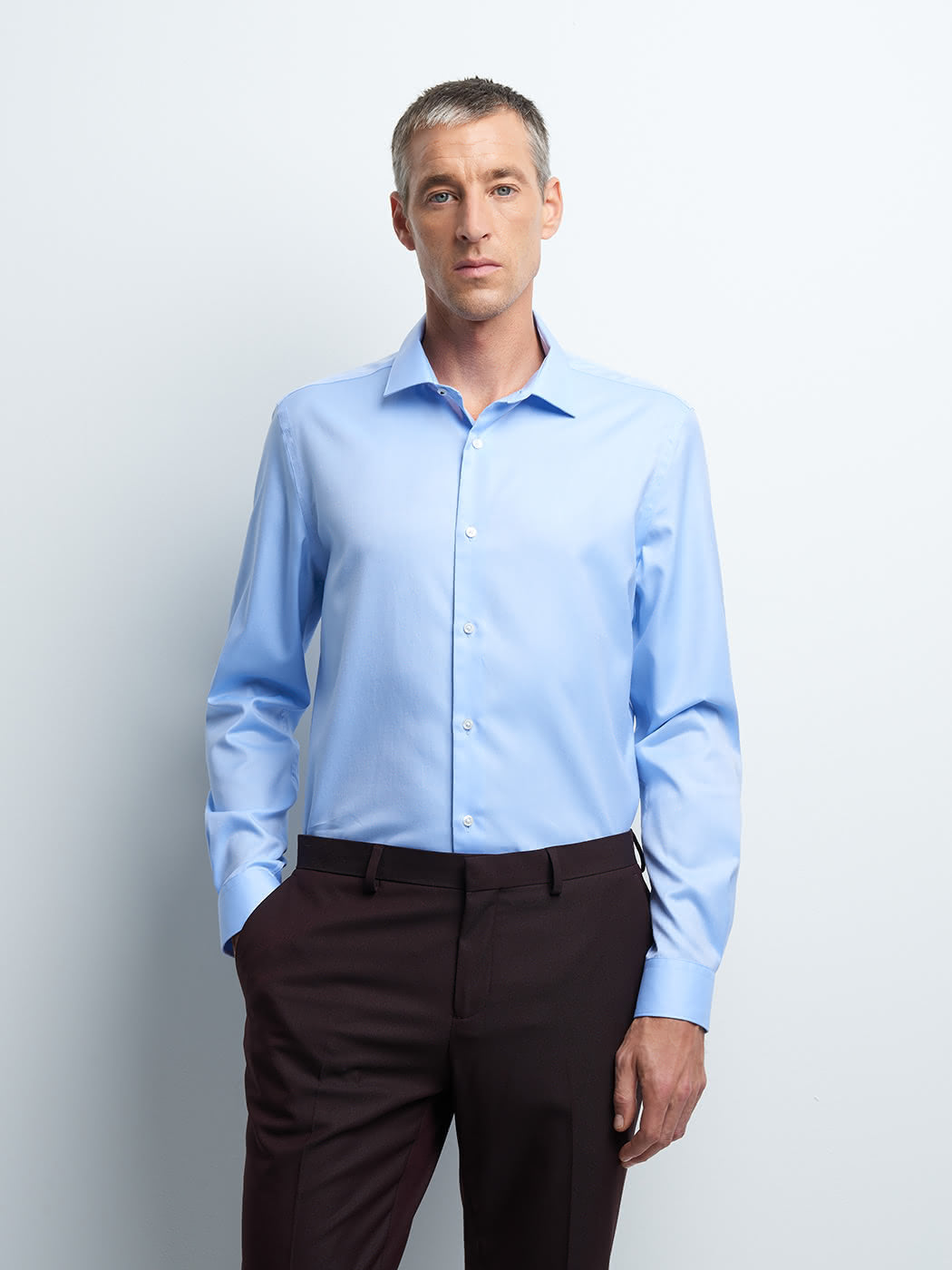 Chemise slim repassage facile unie - DEVRED 1902