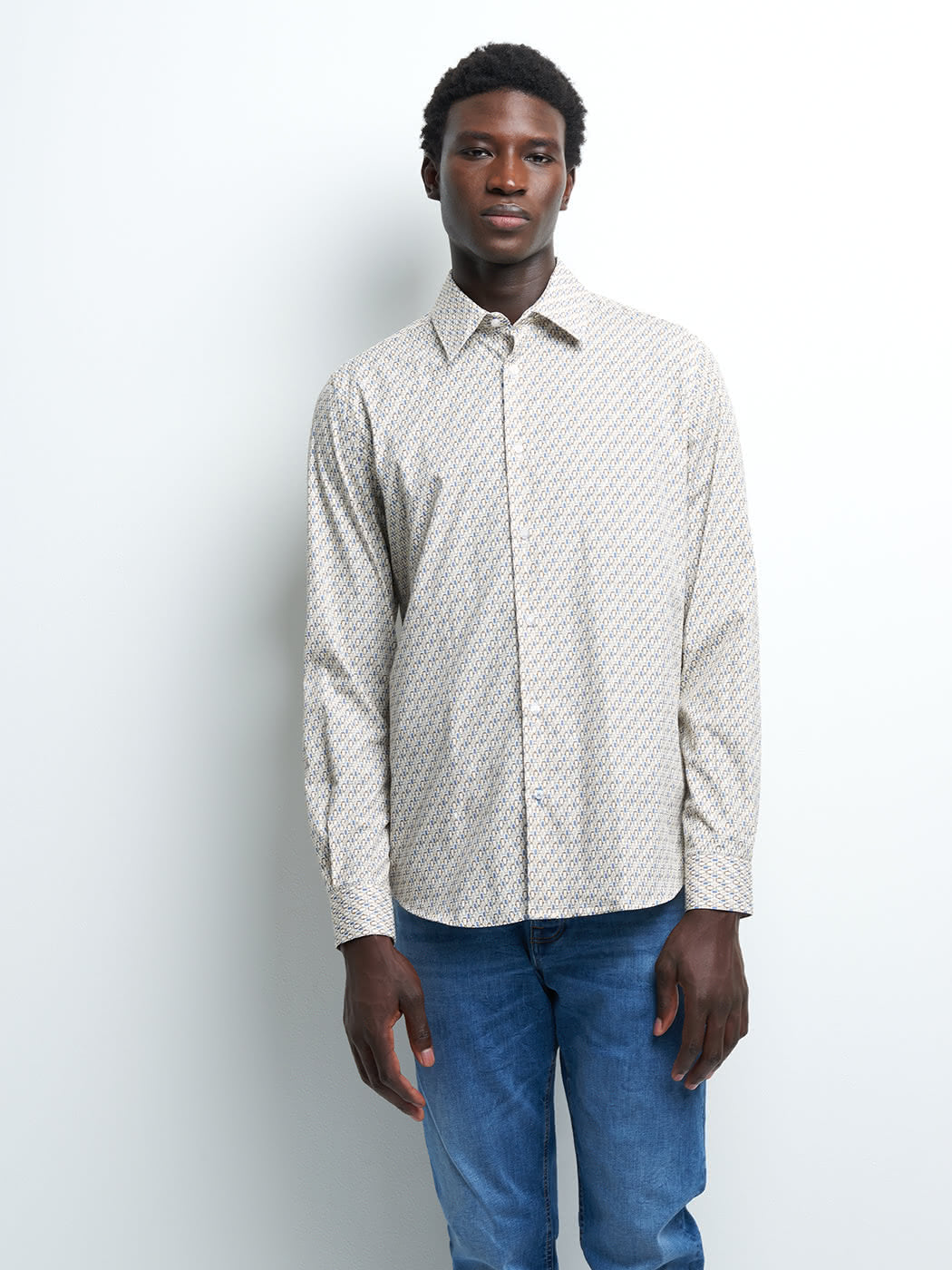 Chemise slim géométrique - DEVRED 1902
