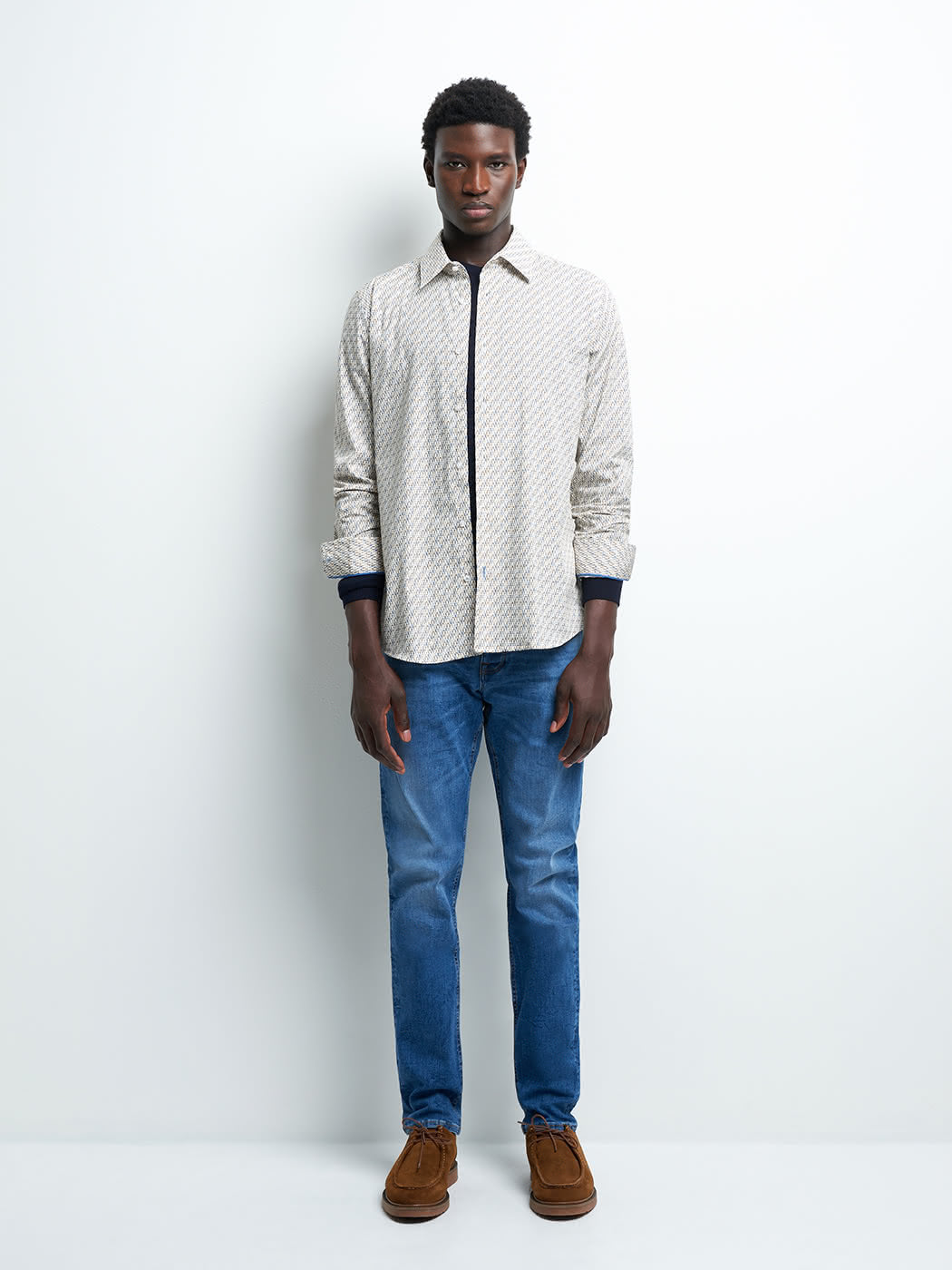 Chemise slim géométrique - DEVRED 1902
