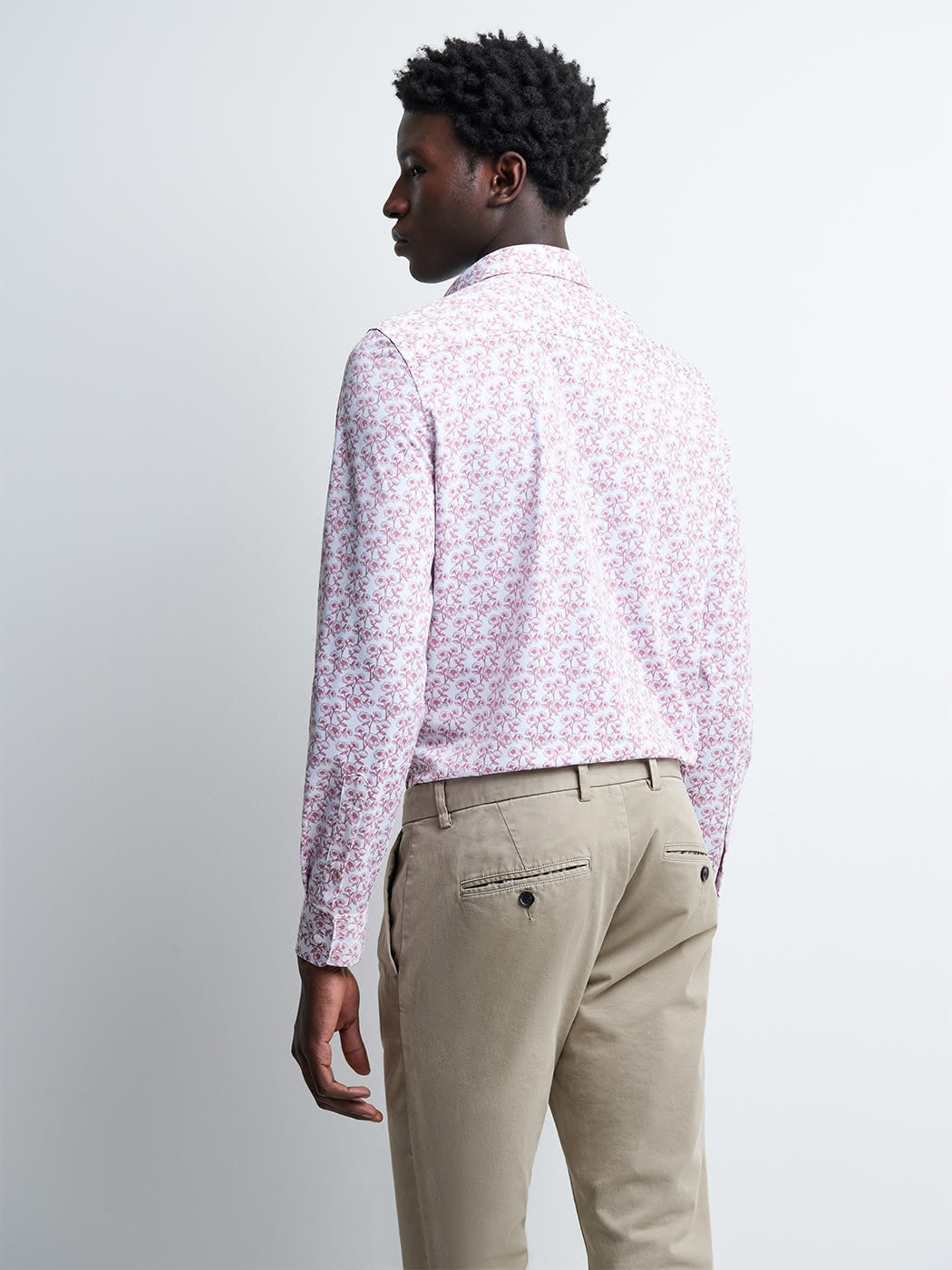 Chemise extra-slim stretch fleurie - DEVRED 1902
