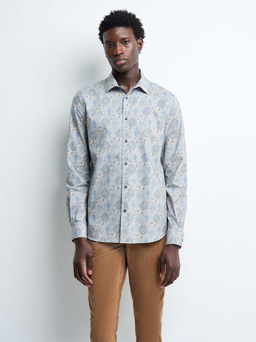 Chemise slim fleurie - DEVRED 1902