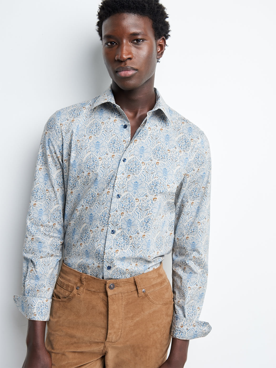 Chemise slim fleurie - DEVRED 1902