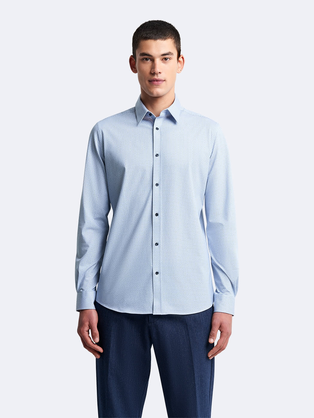 Chemise slim stretch géométrique - DEVRED 1902