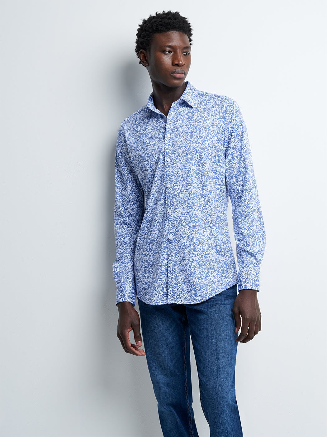 Chemise extra-slim fleurie - DEVRED 1902