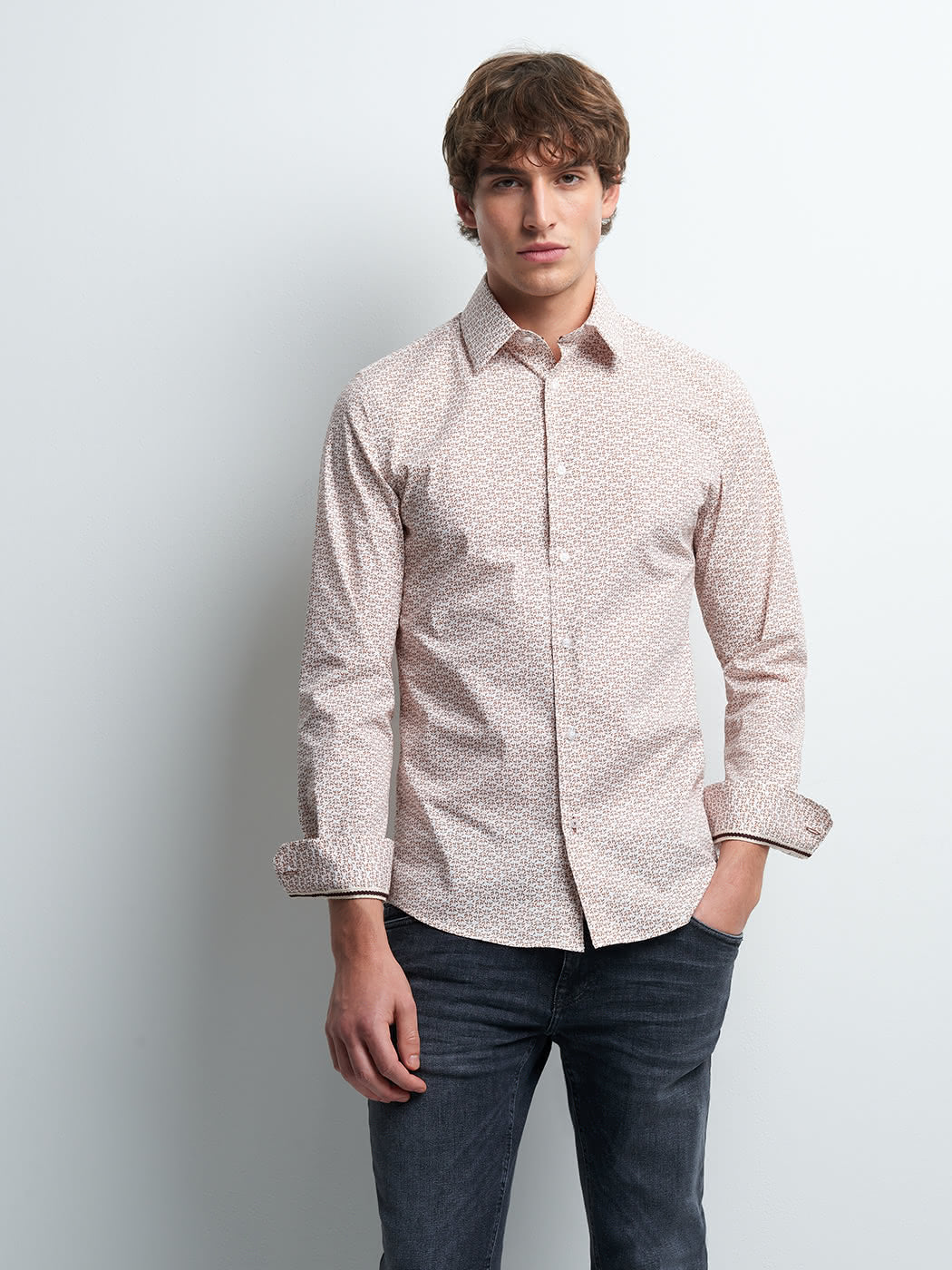 Chemise extra-slim imprimée - DEVRED 1902