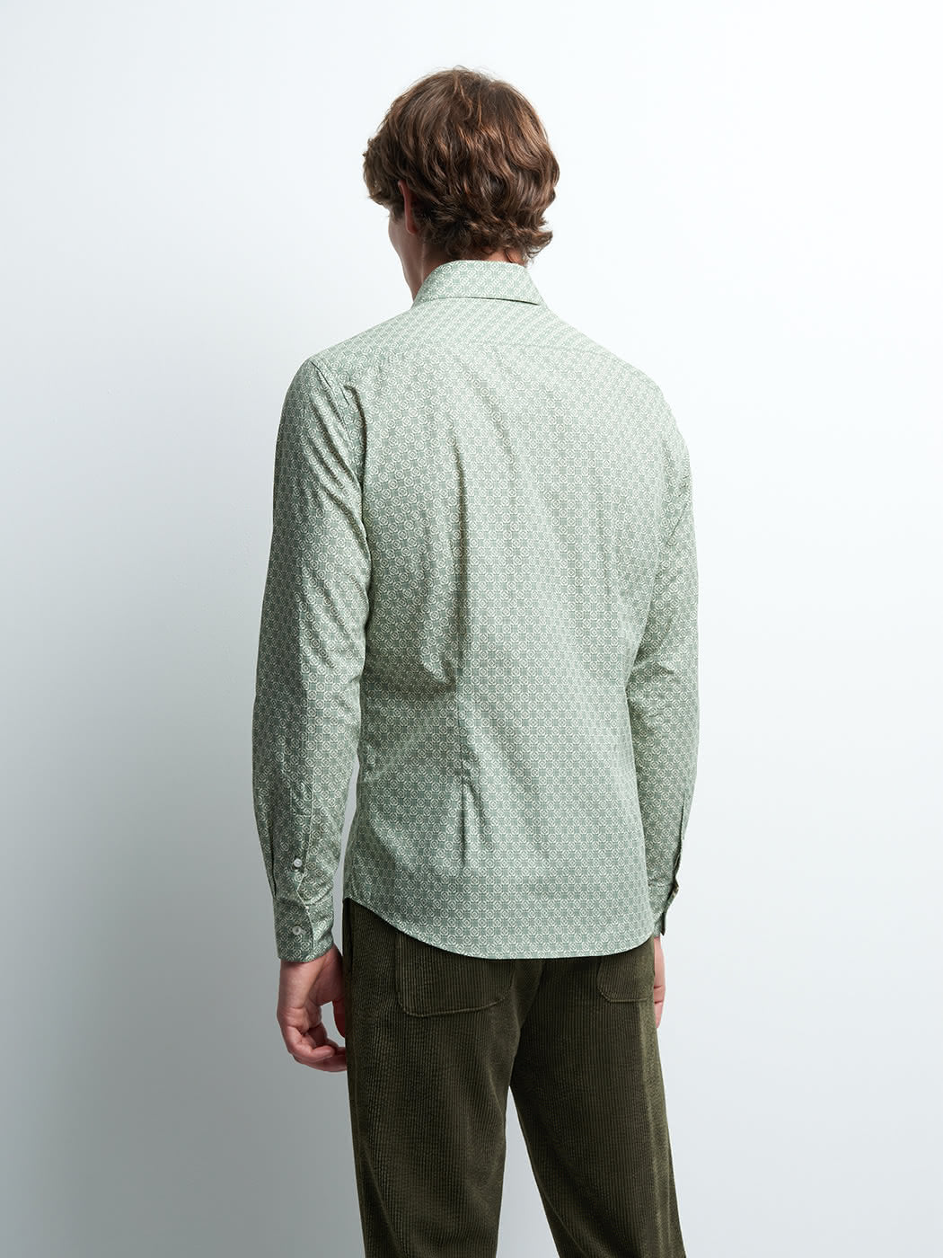 Chemise slim en coton imprimée - DEVRED 1902