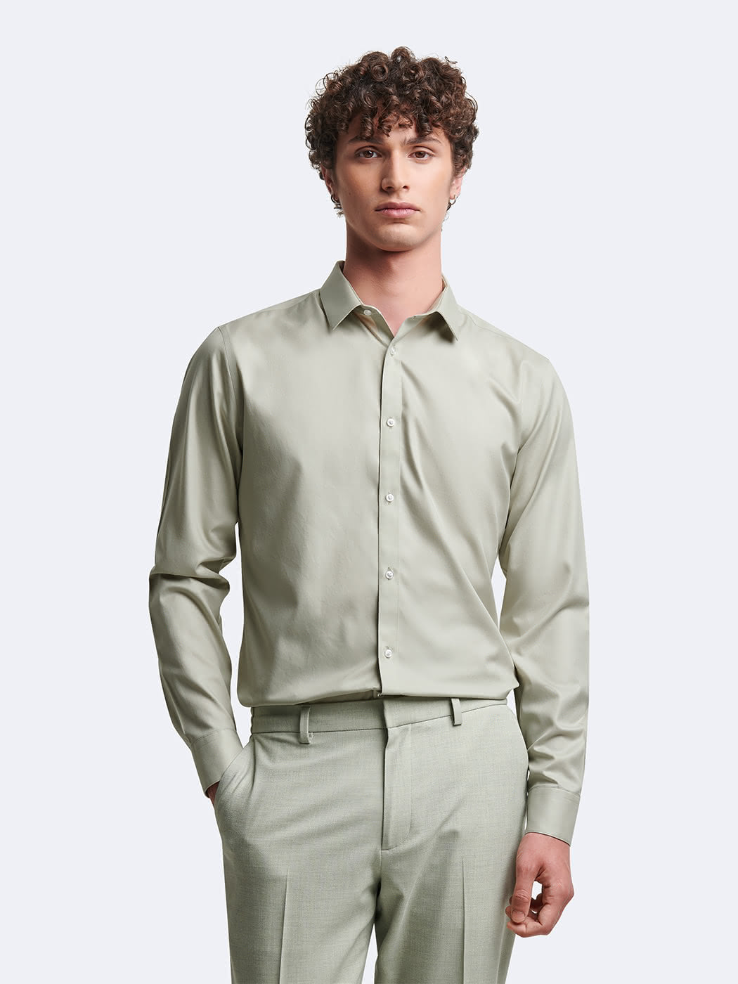 Chemise extra-slim sans repassage unie - DEVRED 1902