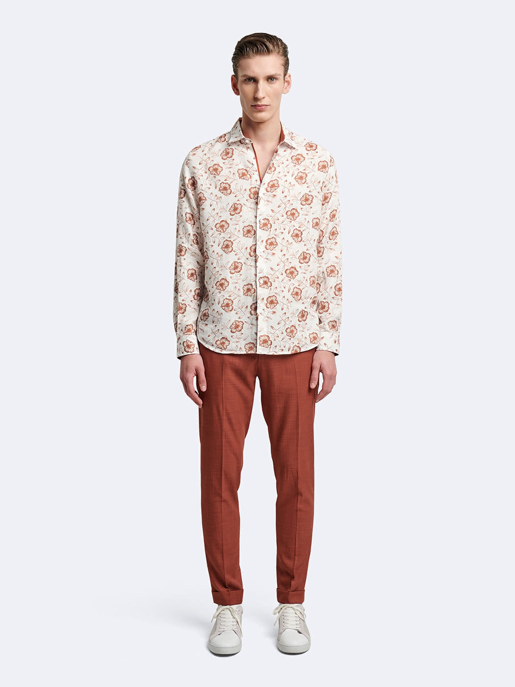 Chemise slim fleurie - DEVRED 1902