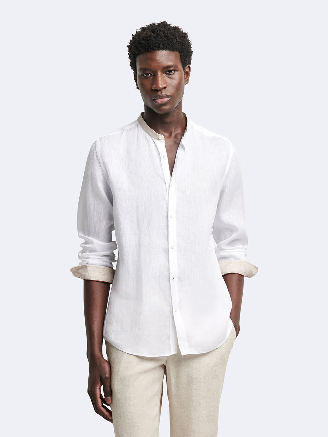 Chemise slim en lin - DEVRED 1902