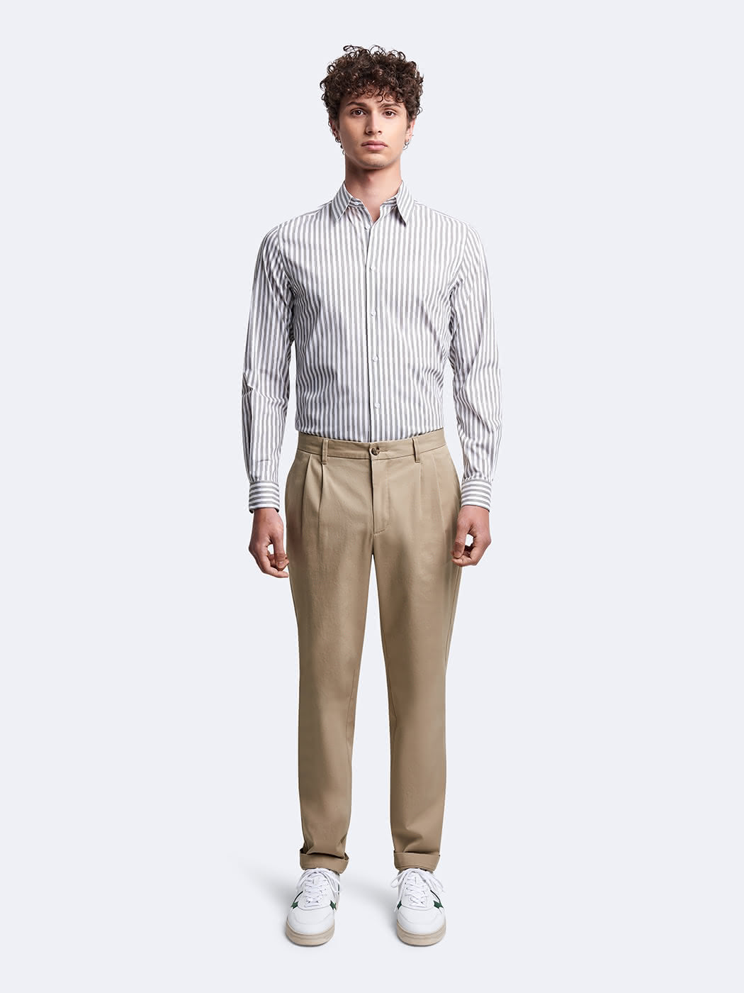 Chemise stretch rayée en coton - DEVRED 1902