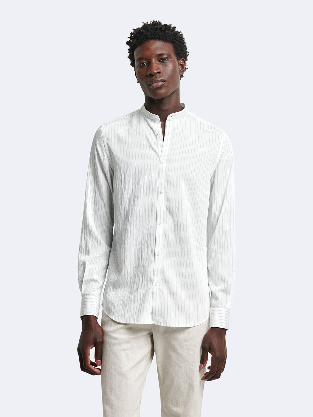 Chemise en coton modal rayée - DEVRED 1902