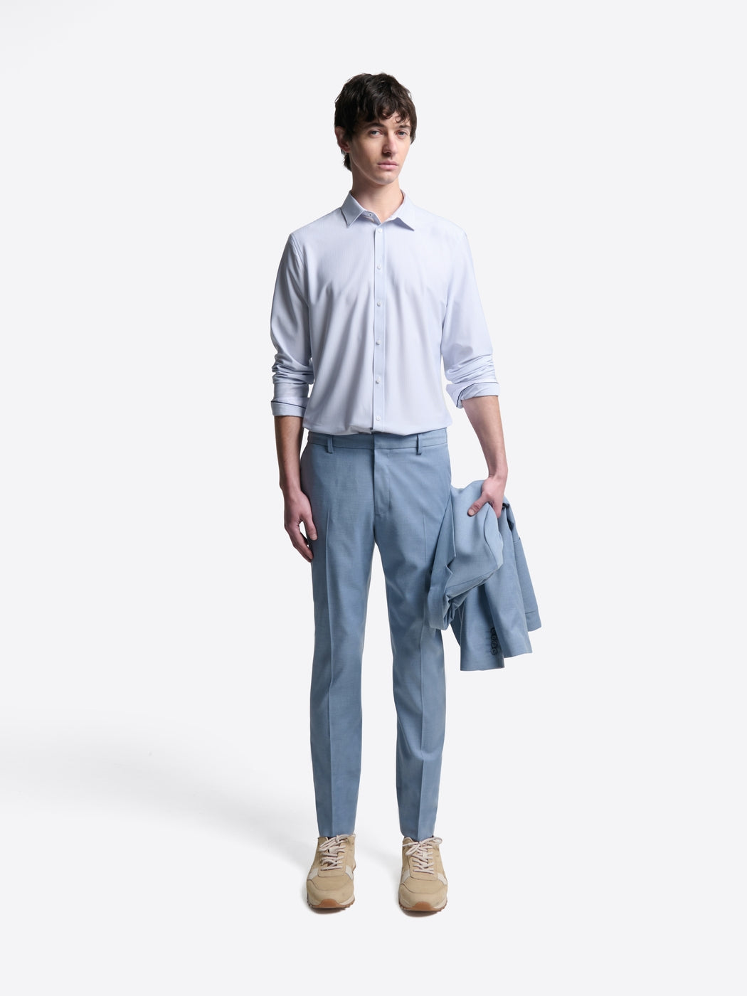 Chemise extraslim tissu traveler rayée - DEVRED 1902