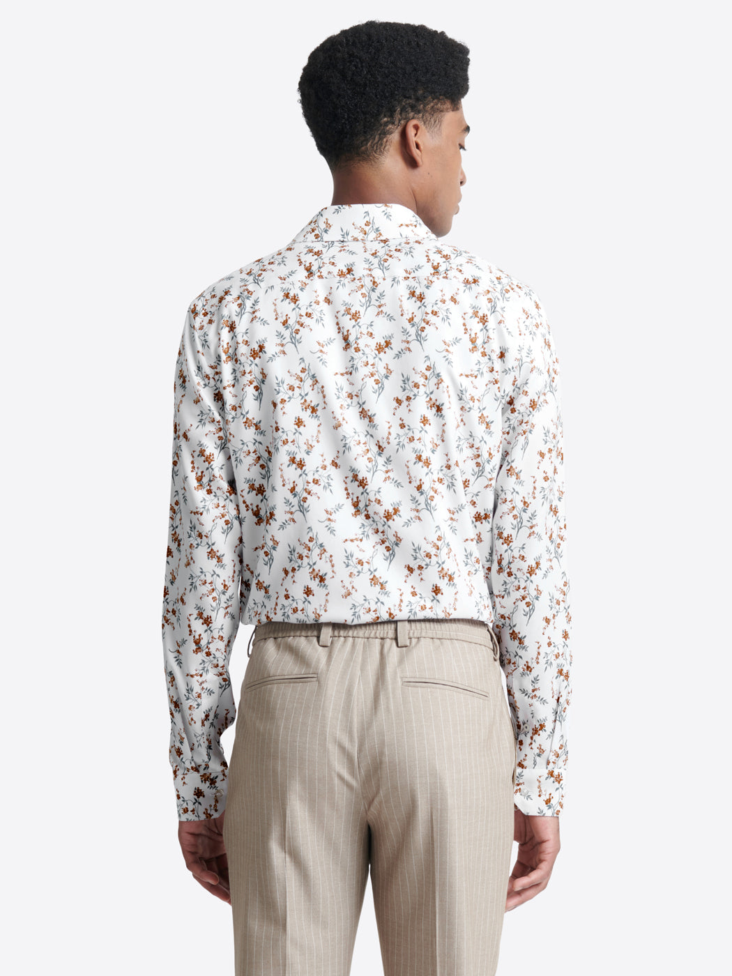Chemise double retors fleurie 100% coton - DEVRED 1902