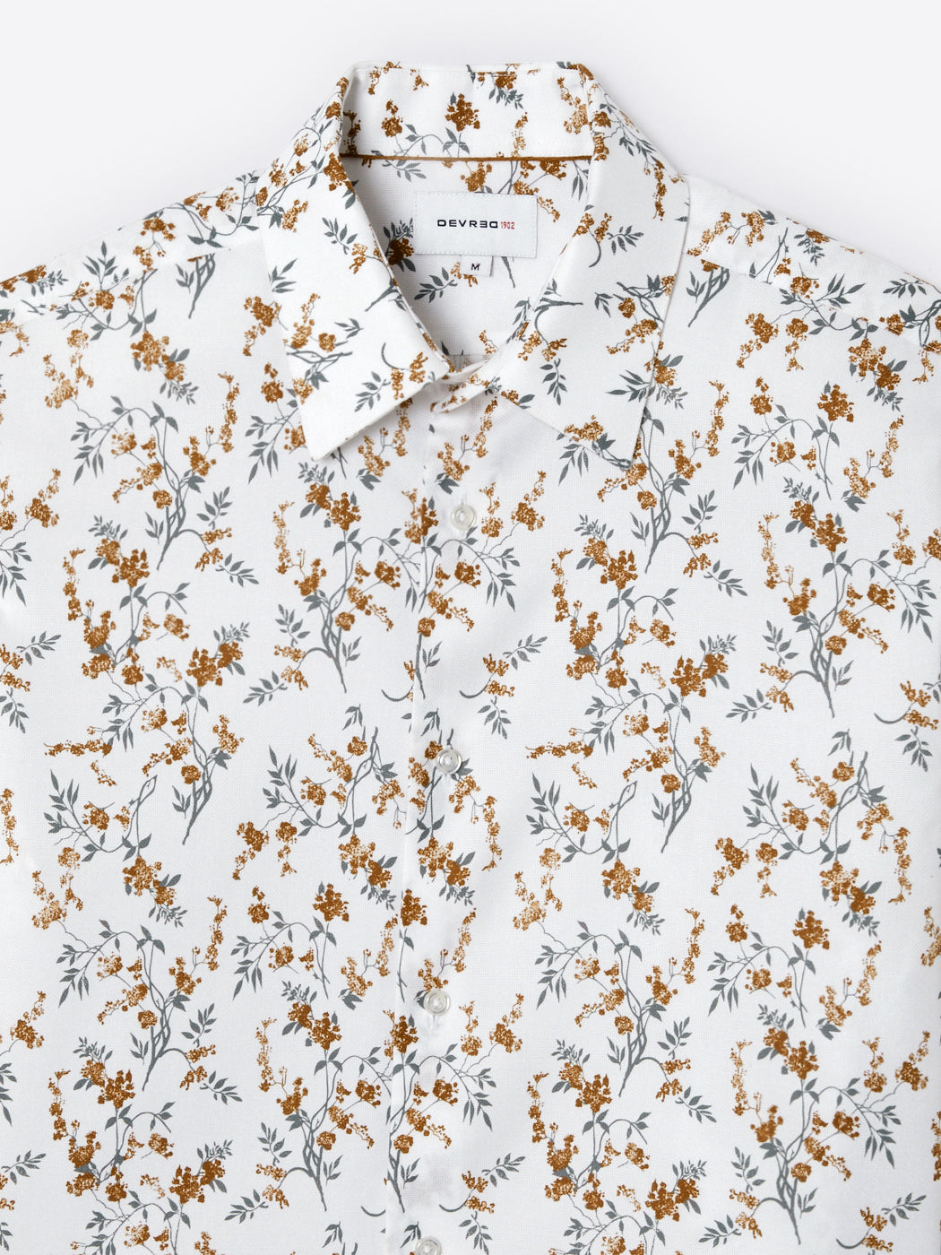 Chemise double retors fleurie 100% coton - DEVRED 1902