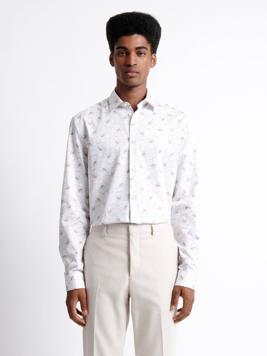 Chemise fleurie 100% coton - DEVRED 1902