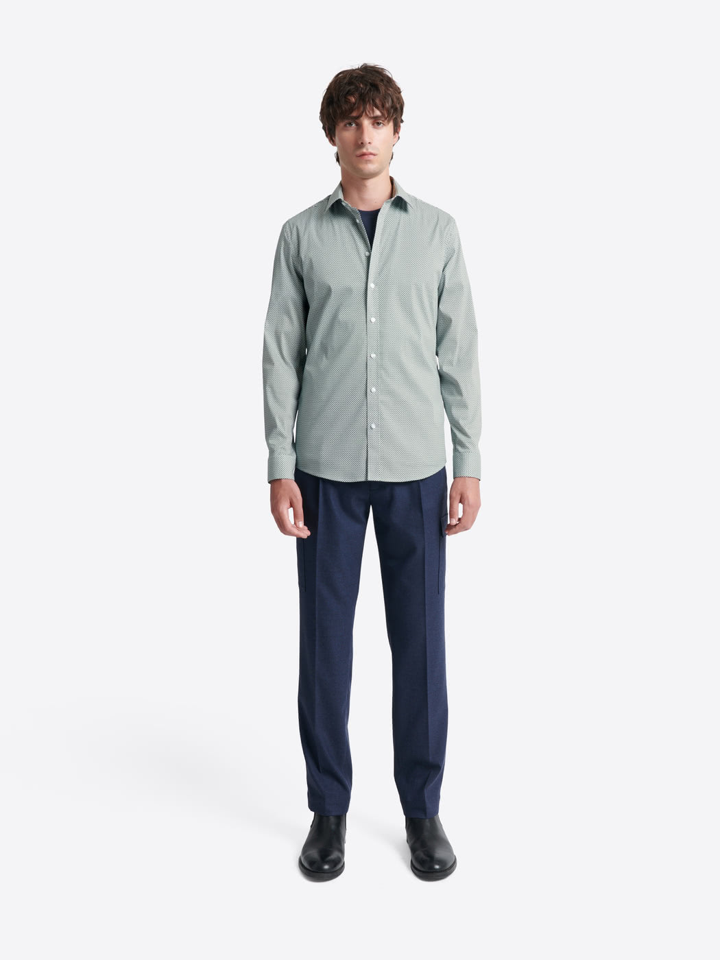 Chemise stretch fantaisie en coton - DEVRED 1902