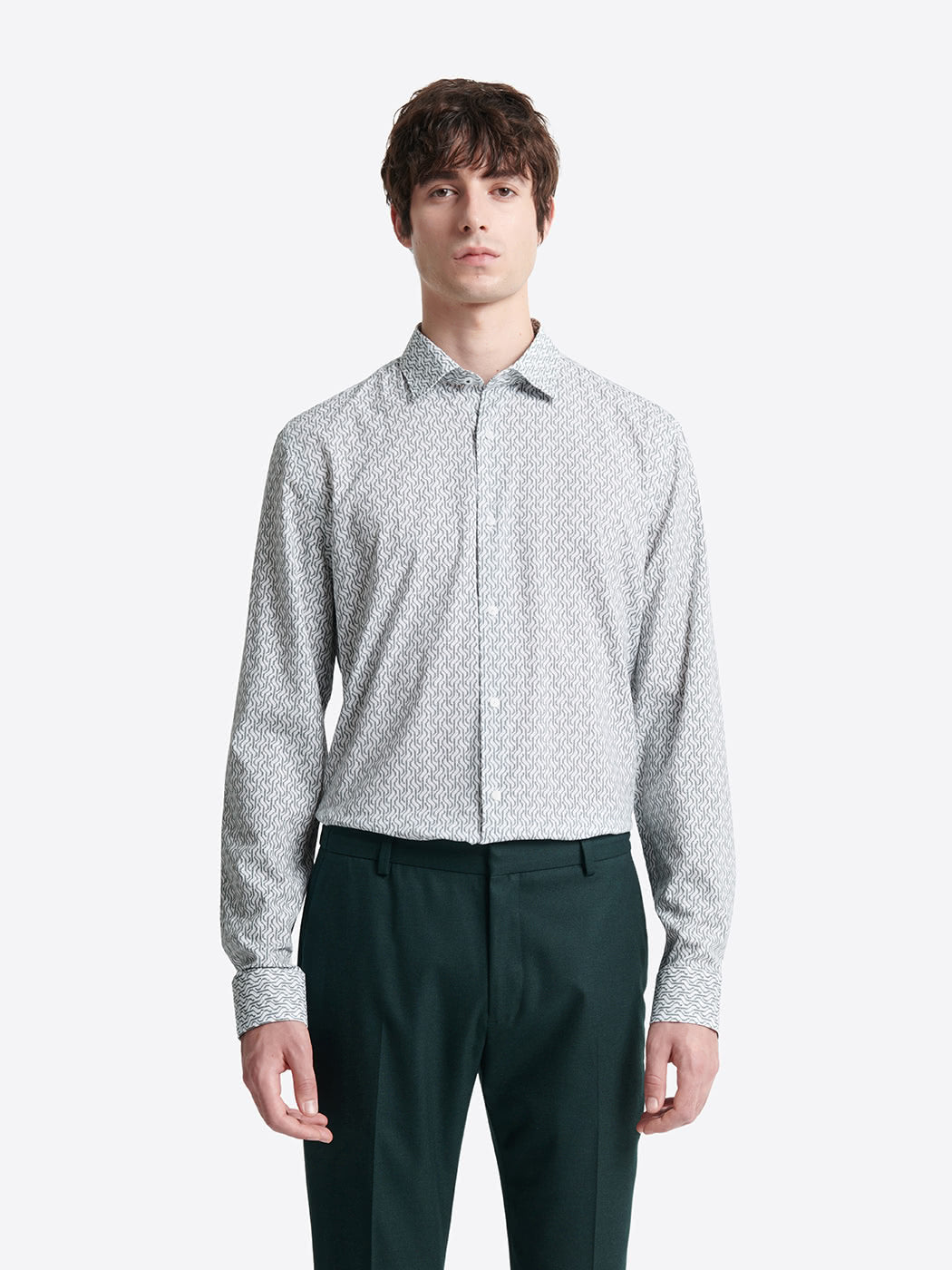 Chemise slim à motif - DEVRED 1902