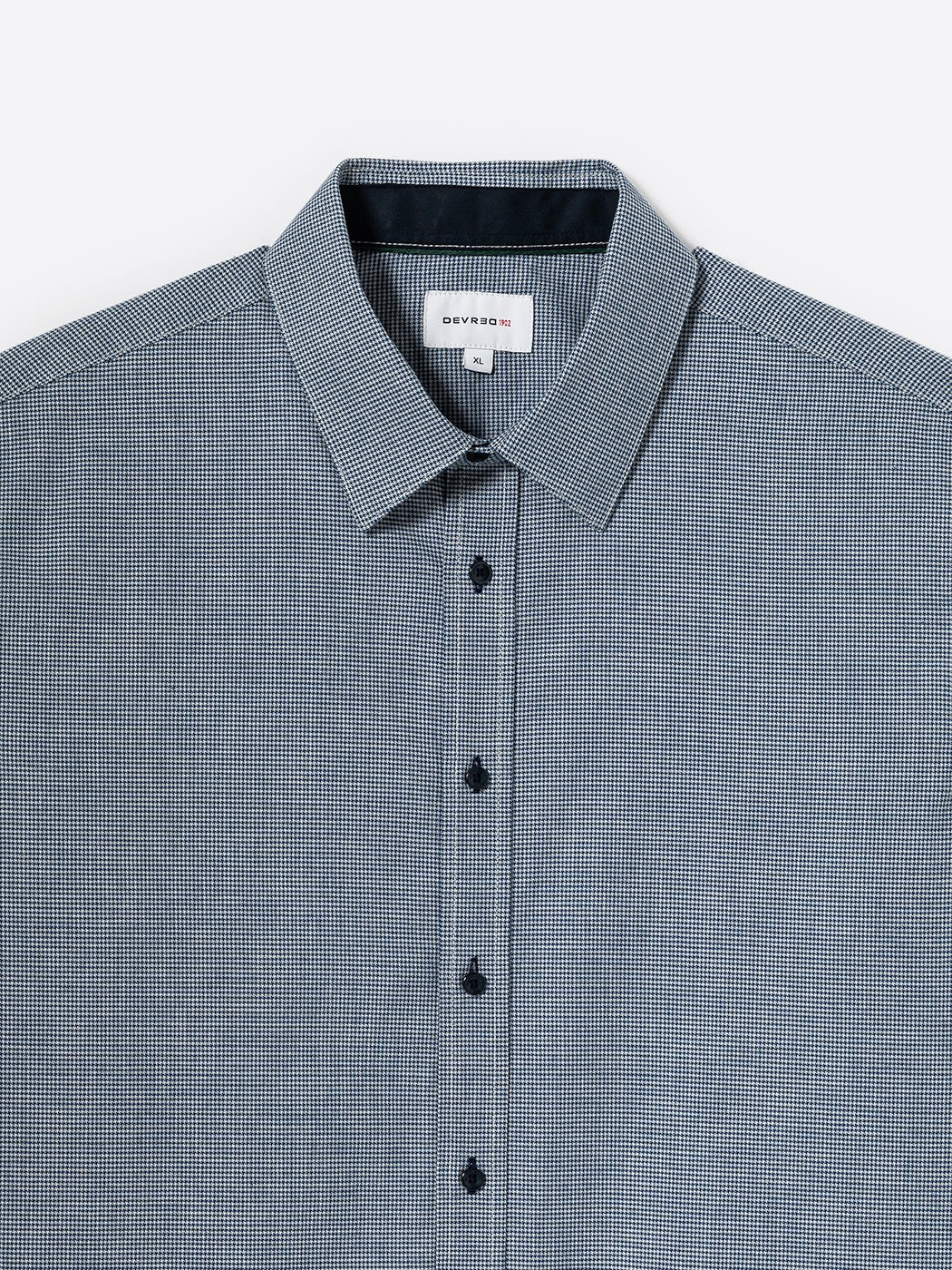 Chemise faux uni 100% coton - DEVRED 1902