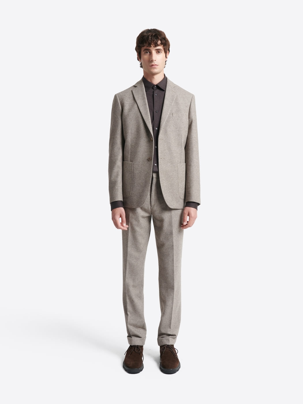 Chemise faux uni 100% coton - DEVRED 1902