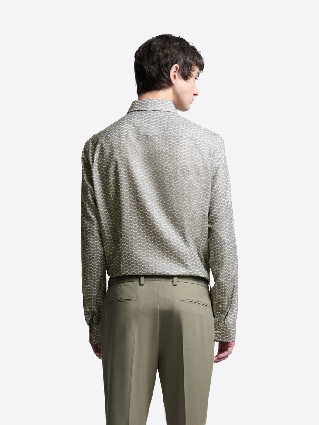 Chemise slim double retors à motif - DEVRED 1902
