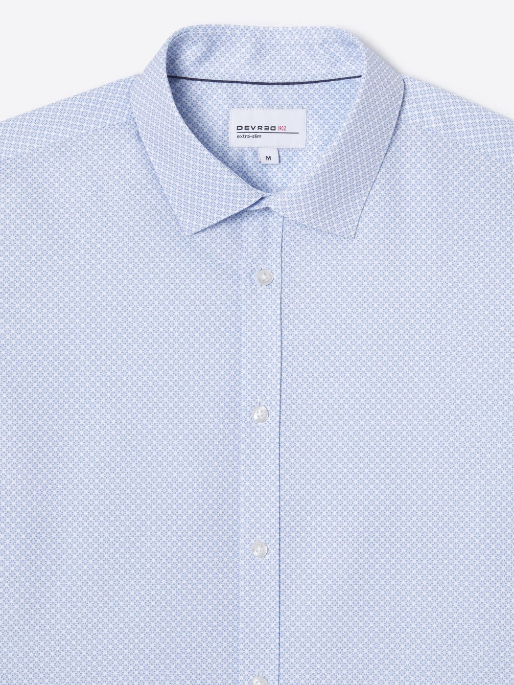 Chemise extraslim tissu traveler à motif - DEVRED 1902