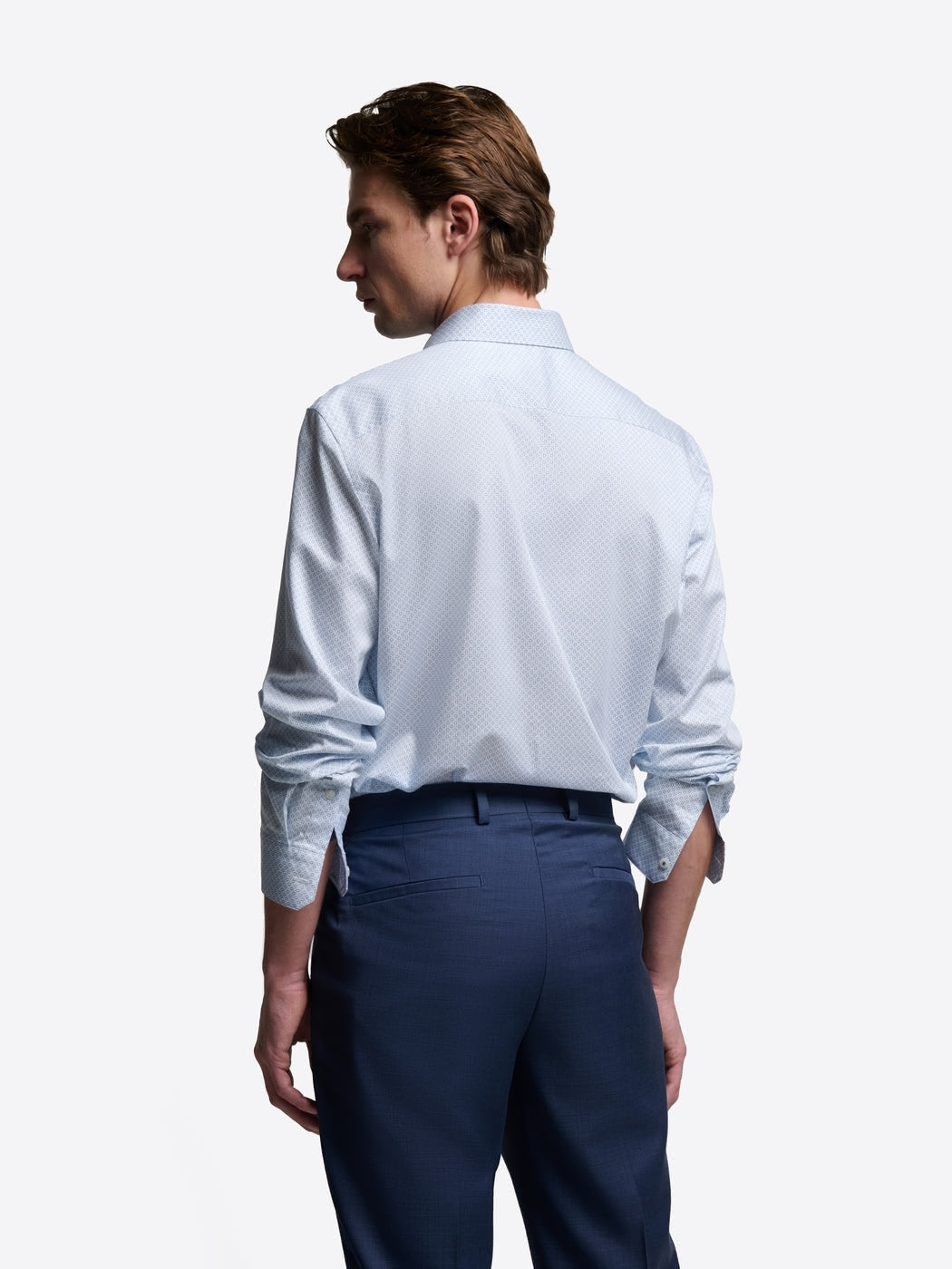 Chemise slim à motif en coton - DEVRED 1902