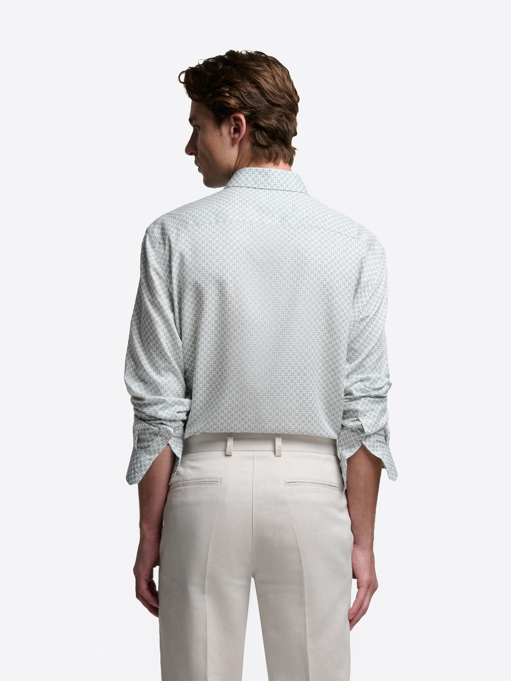 Chemise slim à motif en coton modal - DEVRED 1902