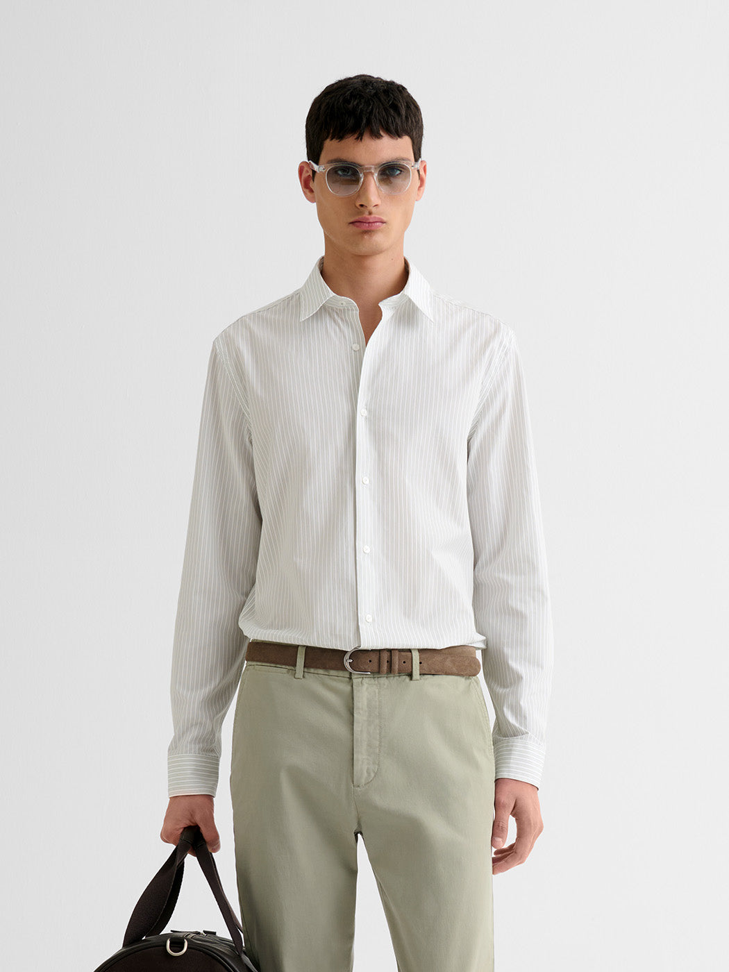 Chemise slim en coton rayée - DEVRED 1902