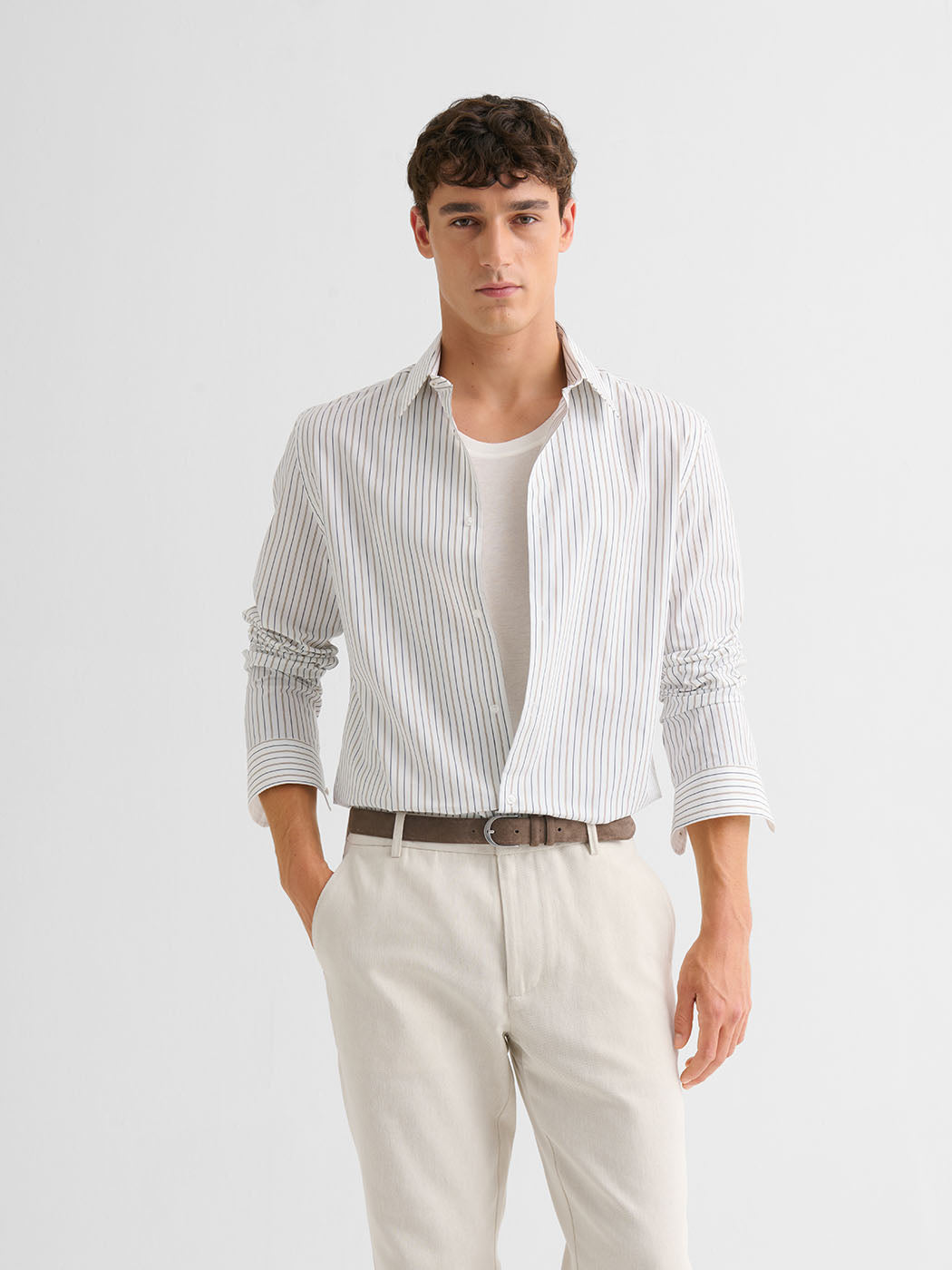 Chemise slim rayée - DEVRED 1902