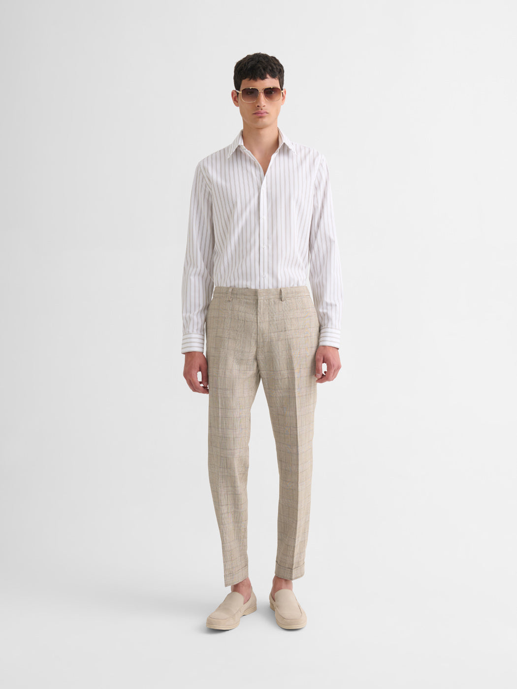 Chemise extraslim sans repassage rayée - DEVRED 1902