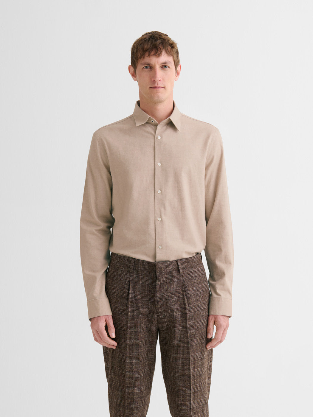 Chemise slim en coton laine - DEVRED 1902
