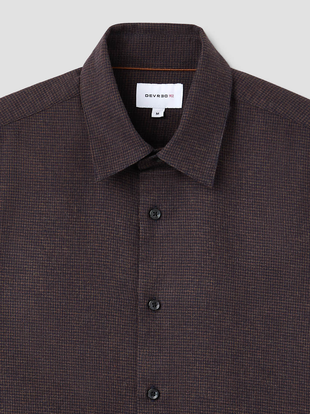 Chemise slim en coton pied de puce - DEVRED 1902