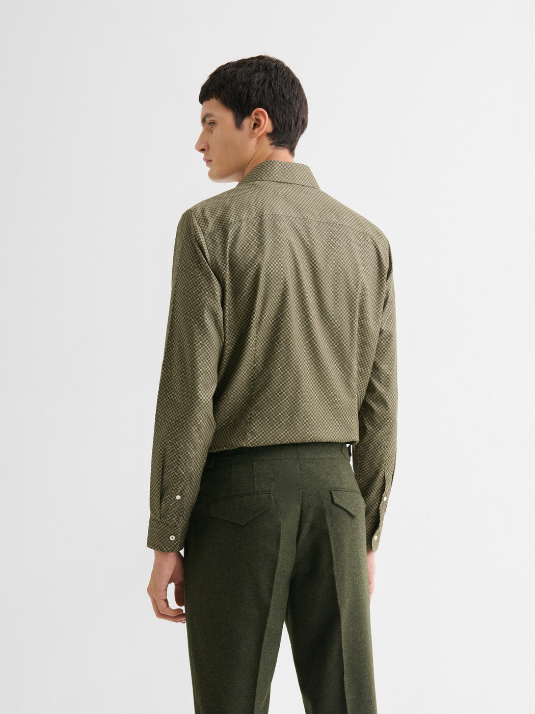 Chemise slim sans repassage à motif - DEVRED 1902