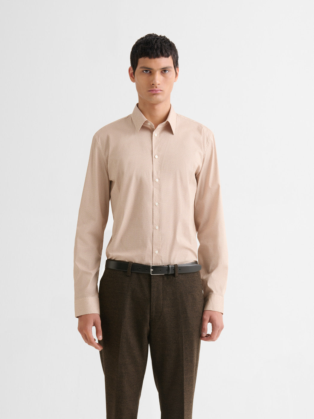 Chemise extraslim stretch à motif - DEVRED 1902