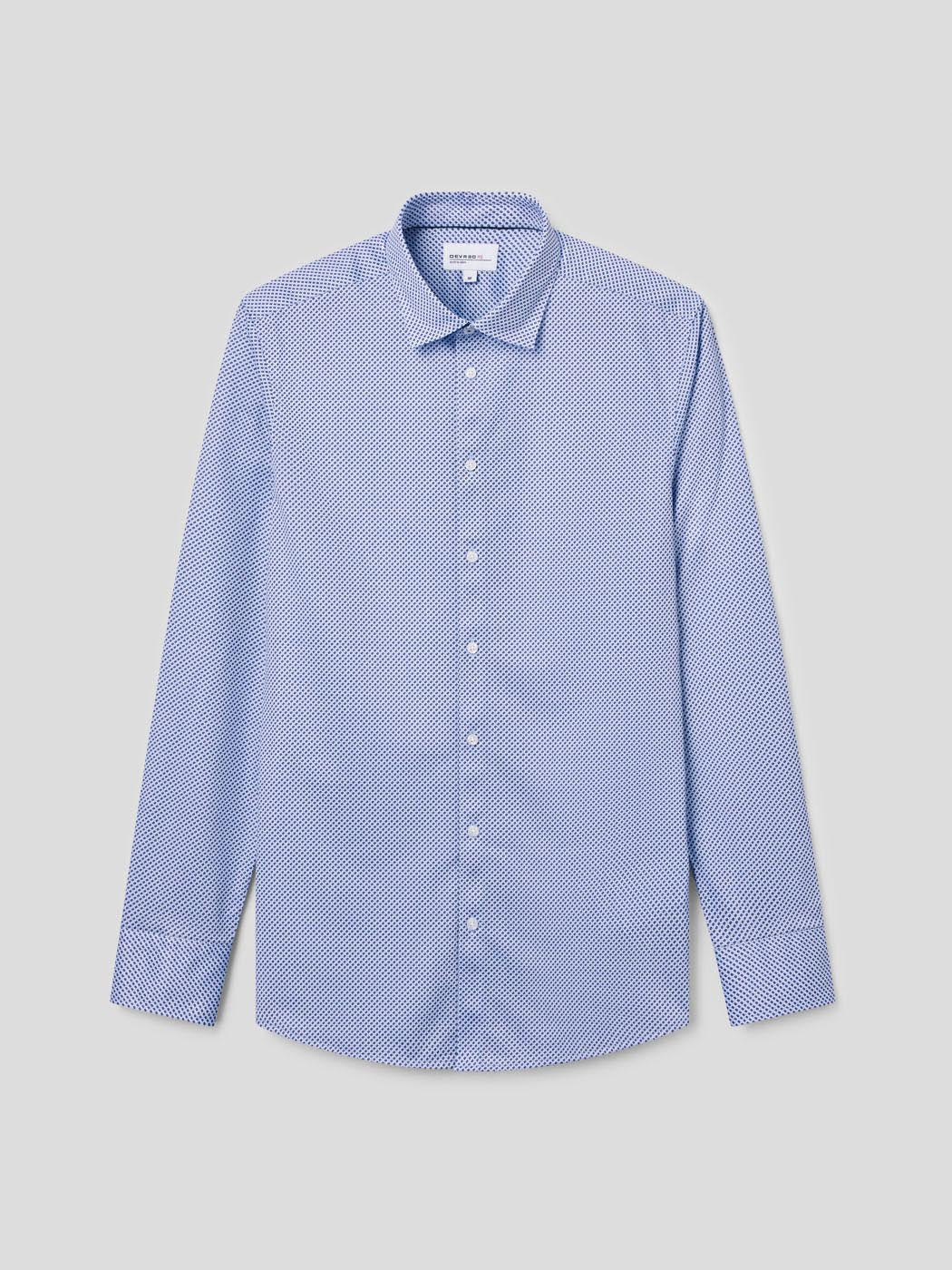 Chemise extraslim tissu traveler à motif - DEVRED 1902