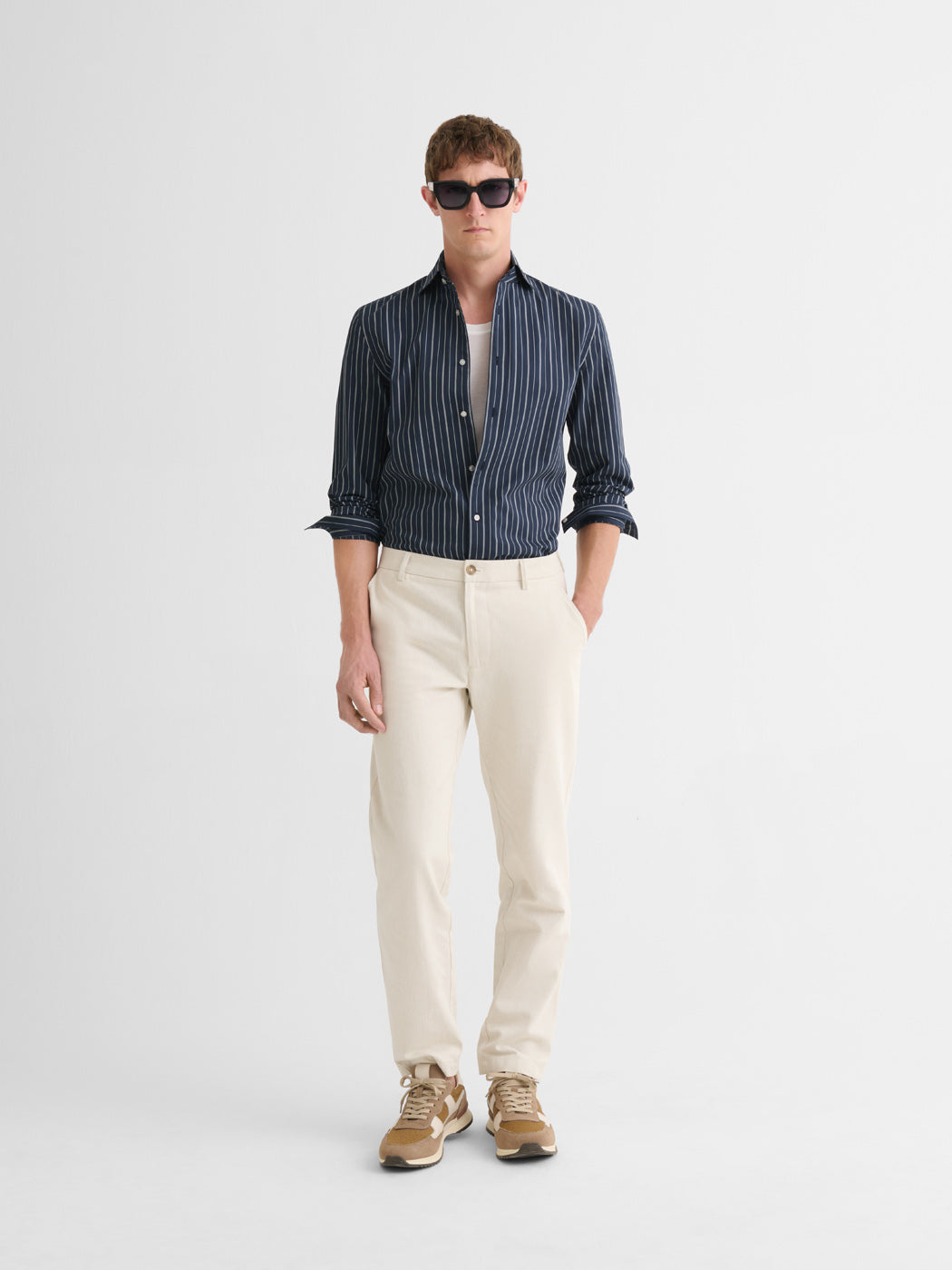 Chemise slim en coton rayée - DEVRED 1902