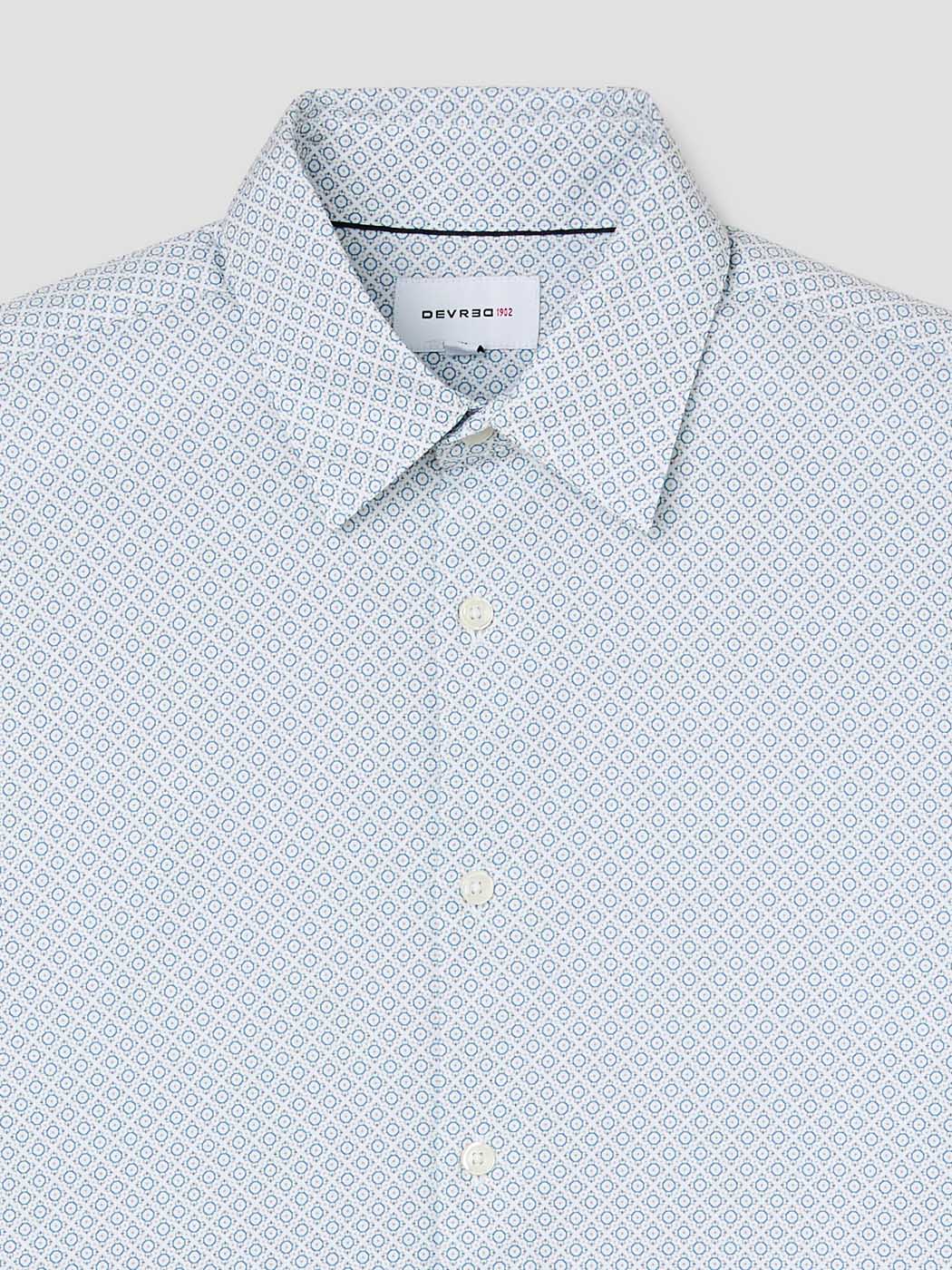Chemise slim en coton à motif - DEVRED 1902