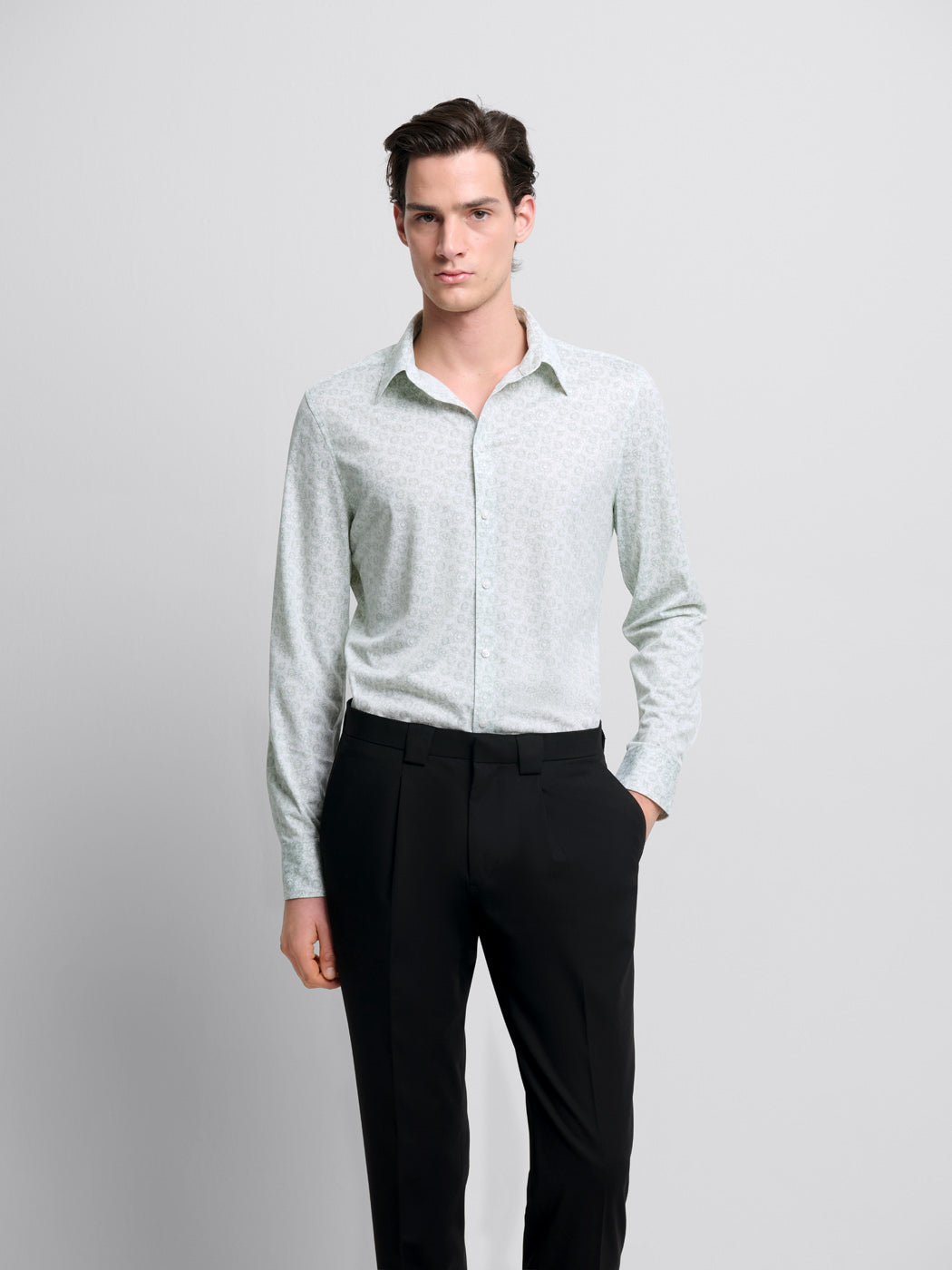 Chemise extraslim à motifs - DEVRED 1902