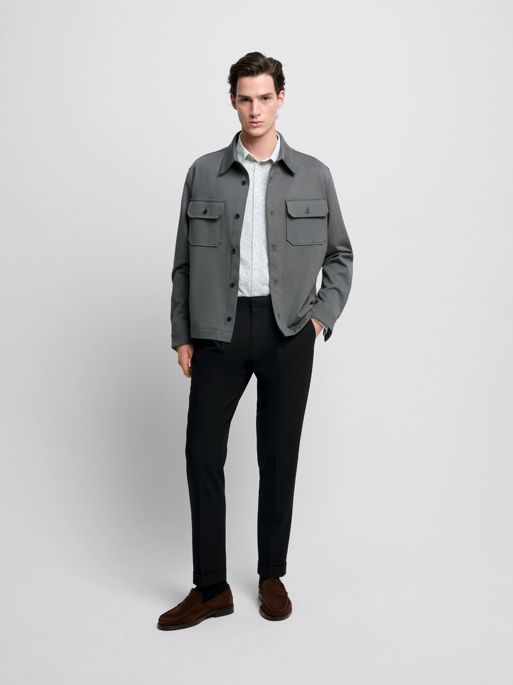 Chemise extraslim à motifs - DEVRED 1902