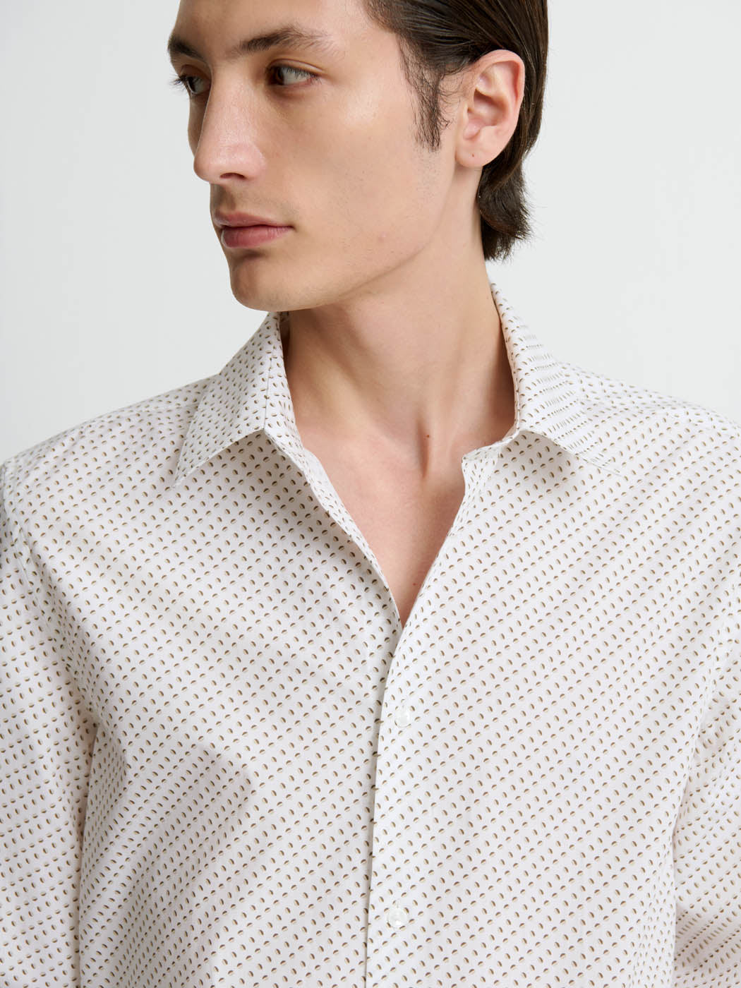 Chemise slim en coton à motifs - DEVRED 1902