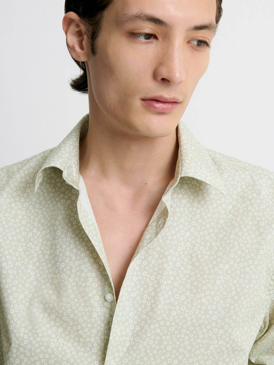Chemise slim en coton fleurie - DEVRED 1902