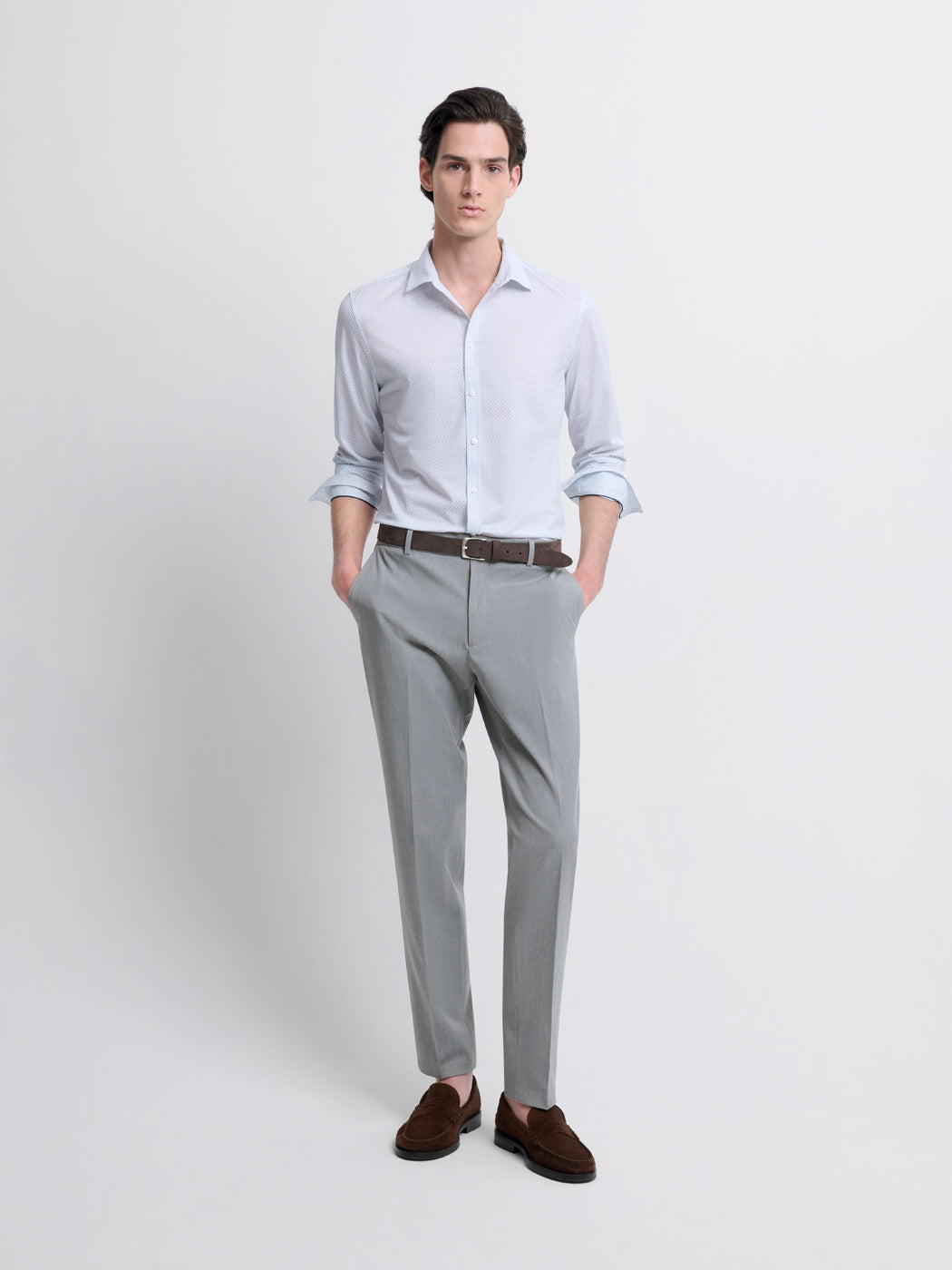 Chemise extraslim à motifs - DEVRED 1902