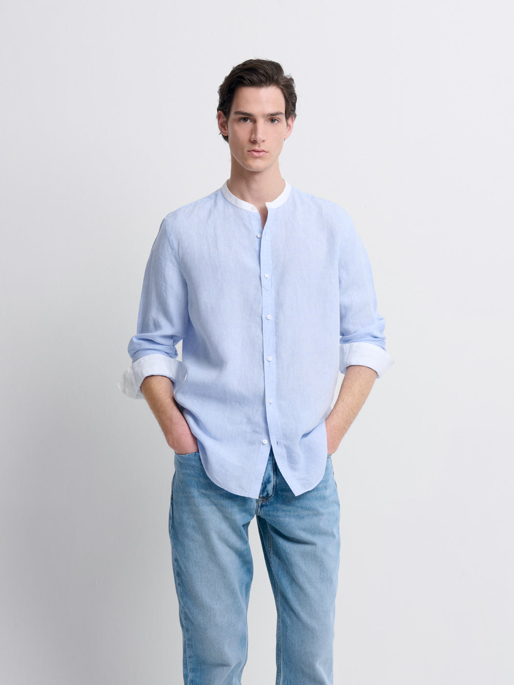 Chemise slim en lin - DEVRED 1902