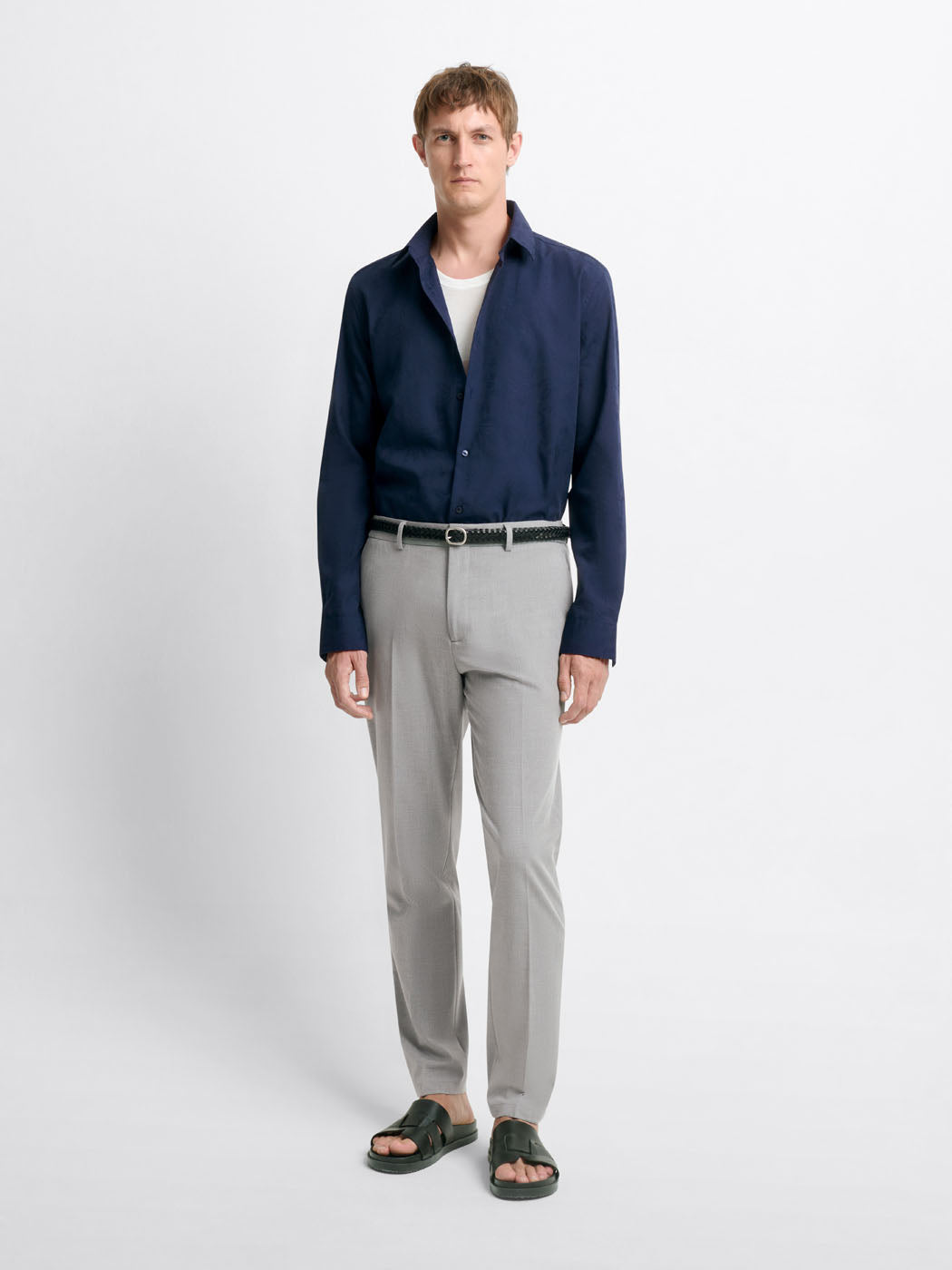 Chemise slim à motifs en coton mélangé - DEVRED 1902