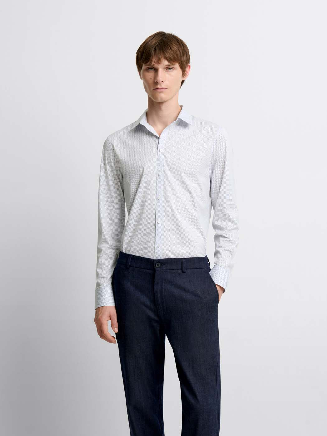 Chemise extraslim à motifs - DEVRED 1902