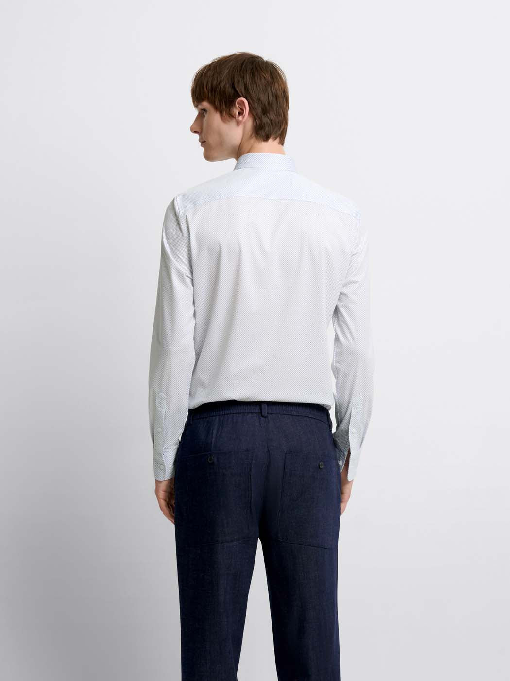 Chemise extraslim à motifs - DEVRED 1902