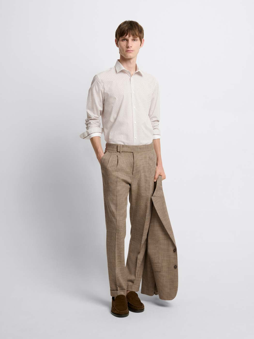 Chemise slim à motifs en coton - DEVRED 1902